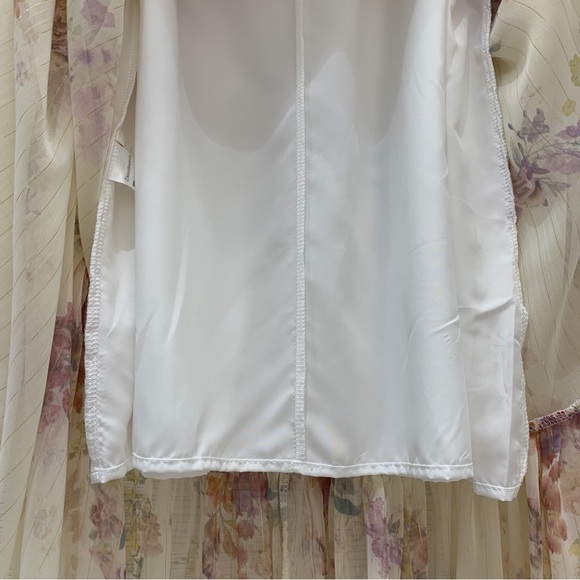 Zimmermann Ivory Floral High-Neck Maxi Dress with Pink and Yellow Blooms - Picture 5 of 8